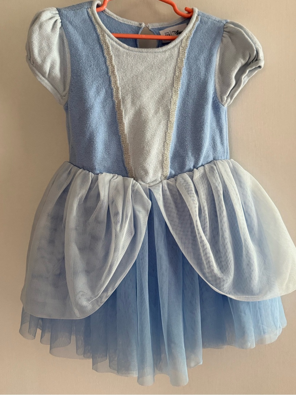 baby GAP & Disney Cinderella Character Princess Dress w Blue Tulle Skirt Size 3